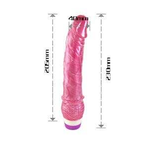 BAILE VIBRATORS VIBRADOR ROJO REALISTICO 23 CM